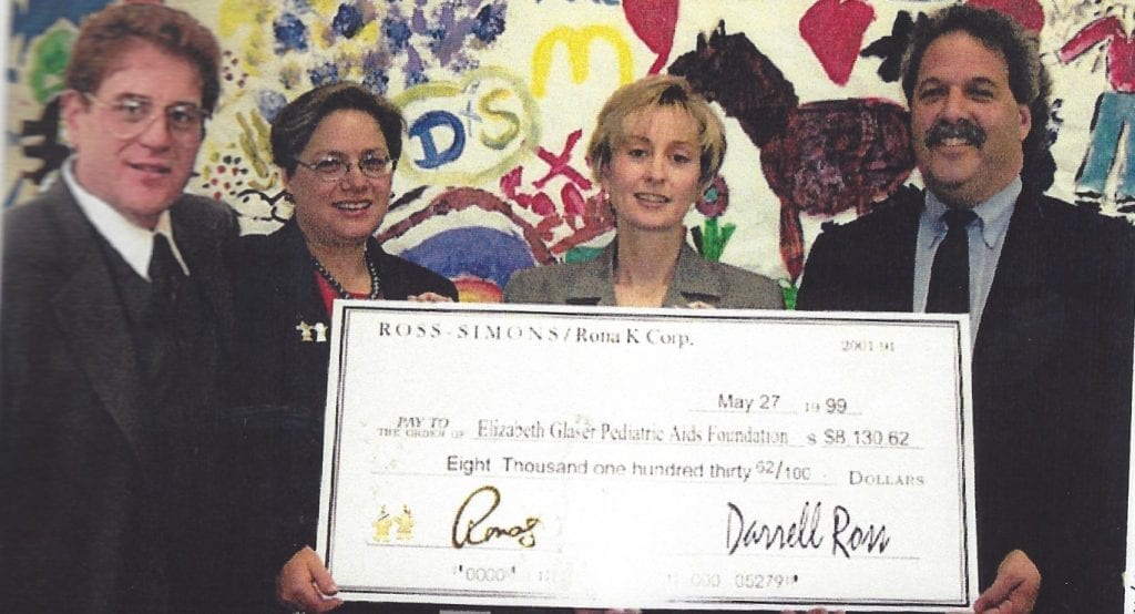Rona K. Corp Gives Back to the  Elizabeth Glaser Pediatric AIDS Foundation